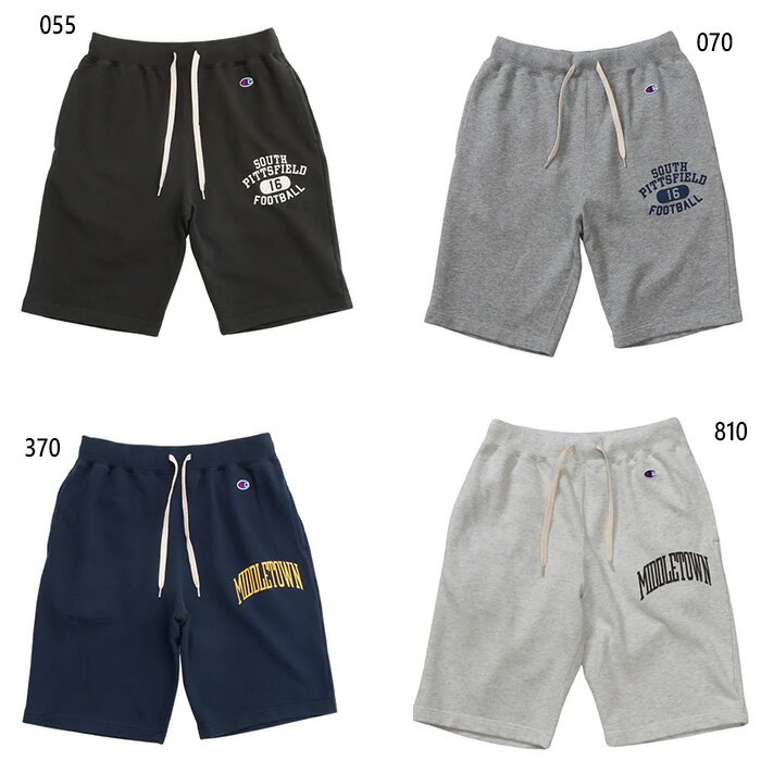 チャンピオン メンズ スウェットショーツ スウェット パンツ ズボン ボトムス ハーフパンツ ブラック 黒 グレー ネイビー 灰色 送料無料 Champion ...