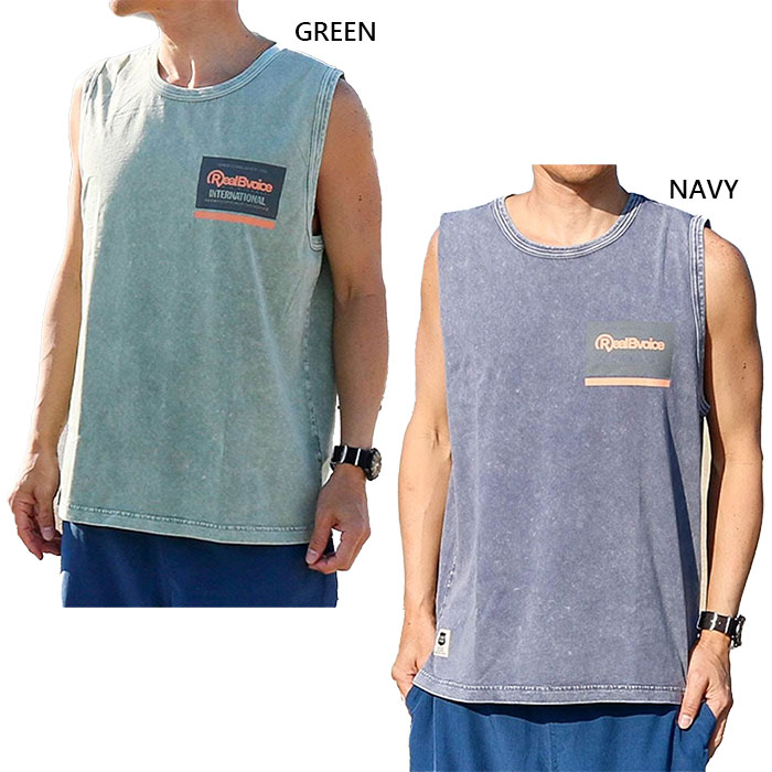 リアルビーボイス メンズ レディース モンキー ポッド ピグメント スリーブレス MONKEY POD PIGMENT SLEEVE LESS カジュアルウェア...