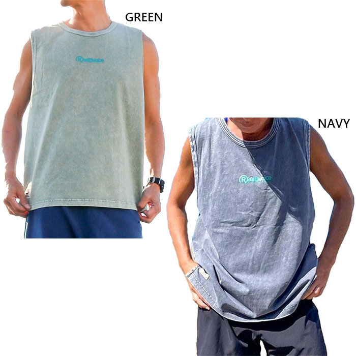 大きいサイズ リアルビーボイス メンズ レディース ボタニカル ピグメント スリーブレス BOTANICAL PIGMENT SLEEVE LESS トップス ...