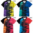 JTTA公認 ビクタス メンズ レディース ゲームシャツ V-GS400 卓球ウェア トップス 半袖 吸汗速乾 ブルー レッド 青 赤 イエロー ピンク 黄色 ...