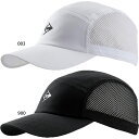 ダンロップ メンズ レディース キャップ 軽量タイプ テニス用品 帽子 ホワイト 白 ブラック 黒 送料無料 DUNLOP TPH5503