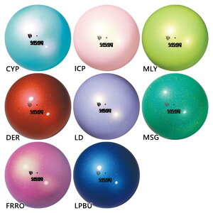 径18.5cm ササキ レディース オーロラボール M-207AU-F スポーツ用具 新体操 手具 日本体操協会検定品 レッド 赤 イエロー ピンク グリーン パープル 黄色 緑 紫 送料無料 SASAKI M207AUF