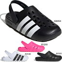 アディダス メンズ レディース アディレッタ クロッグ ADILETTE CLOG U サンダル シューズ サボサンダル 前詰まり スポーツ ホワイト 白 ブラ...