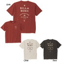 ビラボン メンズ SAHARA Tシャツ OVER FIT 半袖Tシャツ トップス サーフ カジュアル ロゴ バックプリント グラフィック ホワイト 白 ブラック 黒 レッド 赤 送料無料 BILLABONG BF011217