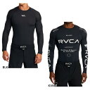ルーカ メンズ SPORT RASHGUARD LS 長袖ラッシュガード カジュアル水着 ラッシュガード 日焼け対策 紫外線対策 マリンスポーツ 海水浴 プール ブラック 黒 送料無料 RVCA VA BF04A887