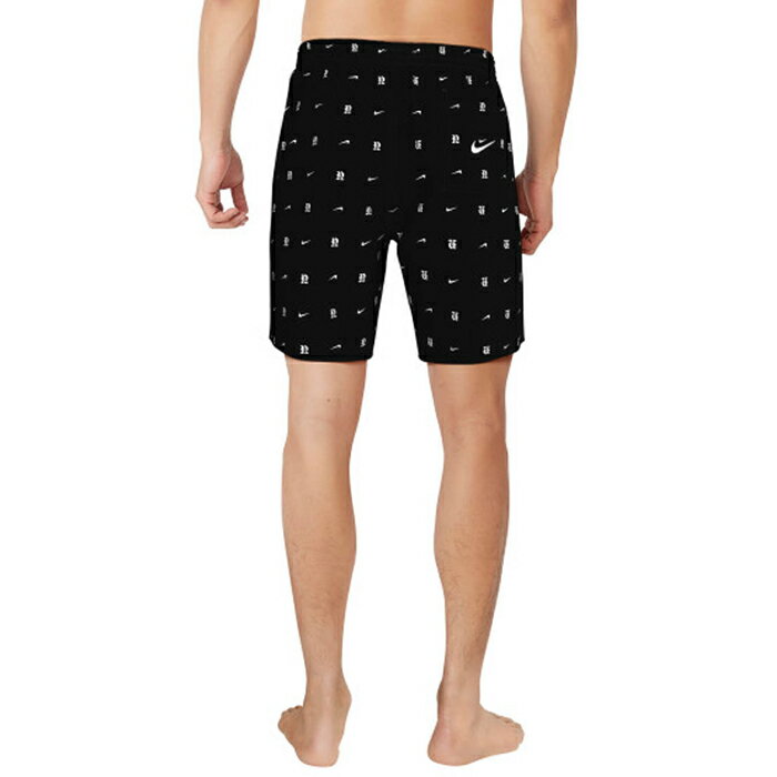 ナイキ メンズ クラシックN7 ボレーショーツ カジュアル水着 ブラック 黒 グレー 灰色 送料無料 NIKE NESSF518