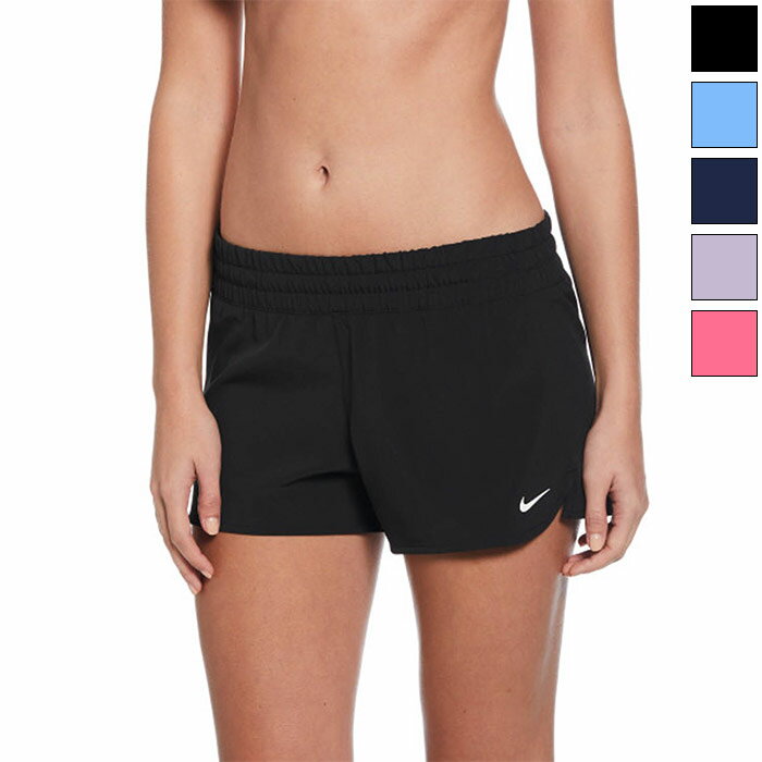 ナイキ レディース ソリッドカバーアップショーツ スイムウエア スイミング 水泳 ブラック 黒 ネイビー..