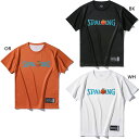 スポルディング ジュニア キッズ Tシャツ ワンピース ONE PIECEメラメラの実 ロゴ バスケットボールウェア トップス 半袖Tシャツ ホワイト 白 ブラ...