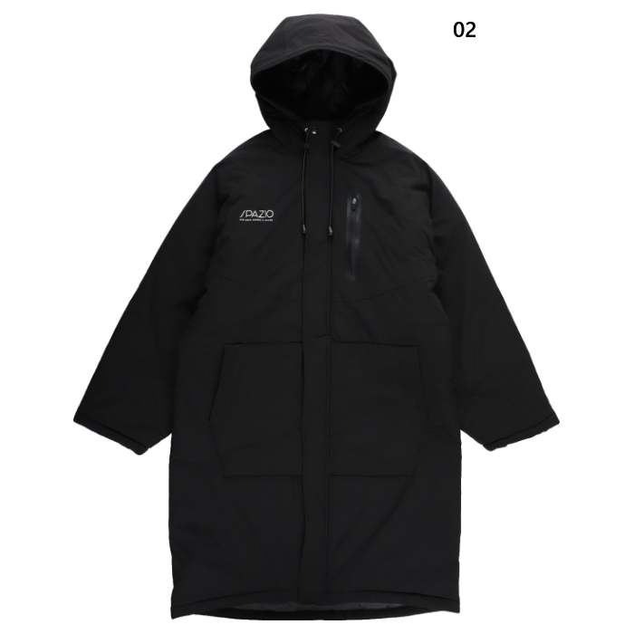 スパッツィオ メンズ レディース テクニカルラインベンチコート サッカーウェア フットサルウェア トップス 上着 アウター 長袖 ブラック 黒 送料無料 Spa...