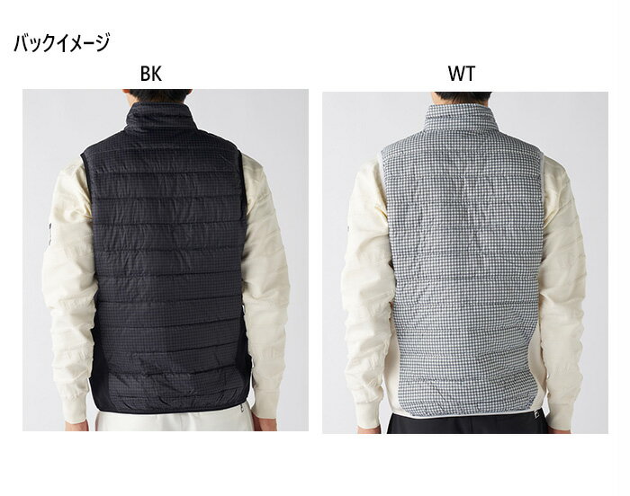 フィラ ゴルフ メンズ 極薄ハイブリッドダウンベスト ゴルフウェア トップス 上着 アウター ホワイト 白 ブラック 黒 送料無料 FILA GOLF 785209