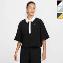 ナイキ レディース オーバーサイズド ショートスリーブ ポロ トップ ポロシャツ トップス カジュアルウェア 半袖 ブラック 黒 ネイビー 送料無料 NIKE ...