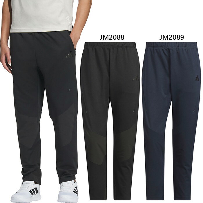 アディダス メンズ プレミアム ダブルニット トラックパンツ フィットネス トレーニングウェア ボトム..