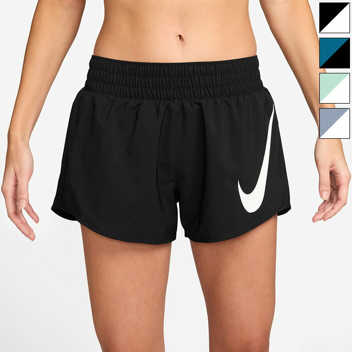 ナイキ レディース ワン スウッシュ Dri-FIT ミッドライズ ルーズ 8cm ランニングショートパンツ イン..
