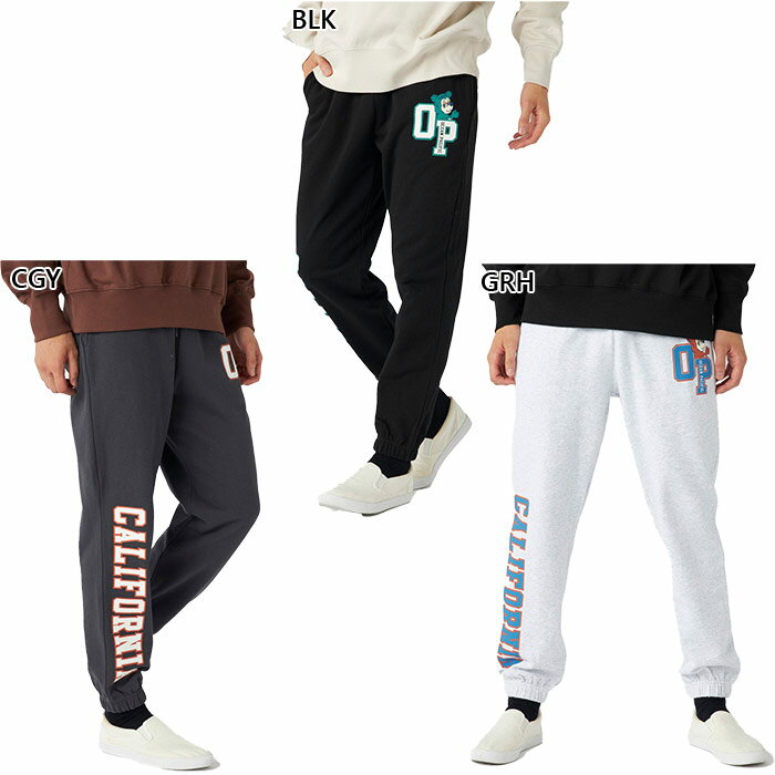 オーシャンパシフィック メンズ カリフォルニア ベアー CALIFORNIA BEAR スウェットパンツ カジュアルウェア ズボン ボトムス ロングパンツ ブラ...