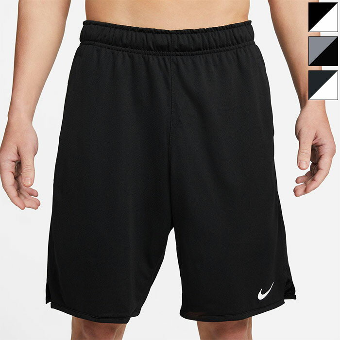 ナイキ メンズ ドライフィット DF TOTALTY KNT ショート 9インチ UL フィットネス トレーニングウェア ボトムス ハーフパンツ 吸汗速乾 ブラック 黒 グレー 灰色 送料無料 NIKE DV9329
