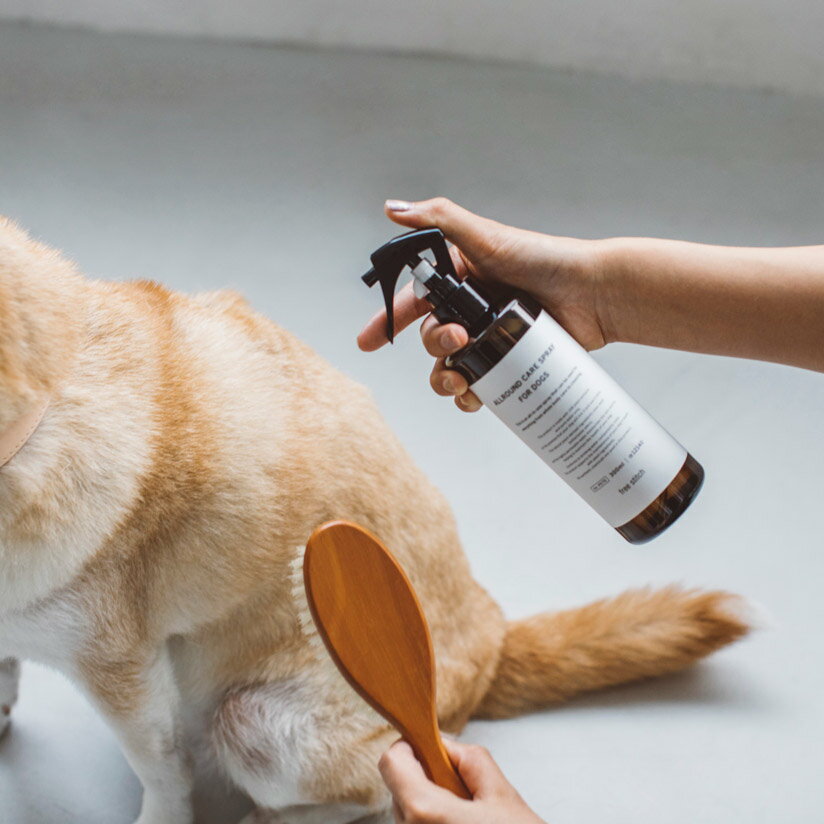 犬用 オールラウンド ケアスプレー 300ml消臭剤 除菌剤 犬 いぬ 猫 ねこ ペット 体臭 くさい 臭い 臭う ニオイ 車内室内 空間 消臭 トイレ 毛 ブラッシングスプレー お手入れ