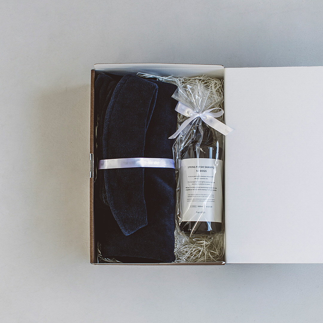 【Gift Box】 バスローブ&シャンプー スペシャルセットバスローブ 6L / 7L　ギフト　プレゼント　贈り物　ペット ギ…