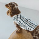【犬 服】【ドッグウェア】バンドカラーシャツ S / M犬服　おしゃれ　シャツ　高級　シンプル　いぬ　洋服　ウェア　ドッグ　日本製　シンプル　犬　洋服　ドッグウェア　おでかけ　チェック　バンドカラー 1