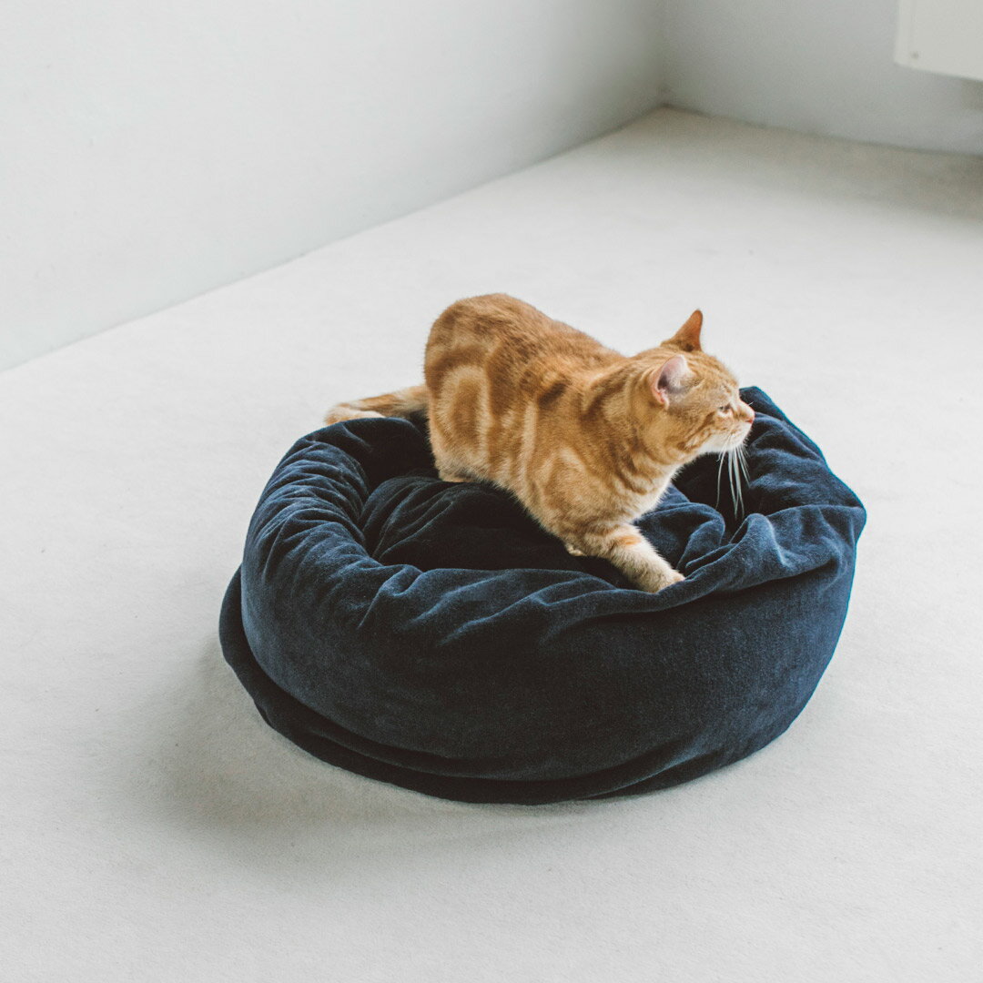 【猫 ベッド】猫ベッド ペット用ベッド bed 洗える ふかふか 国産 おしゃれ シンプル タオル 水洗い 洗濯 べっど マット ねこ catbed まるい ふかふかコットンダブルフェイス ラウンドベッド M…