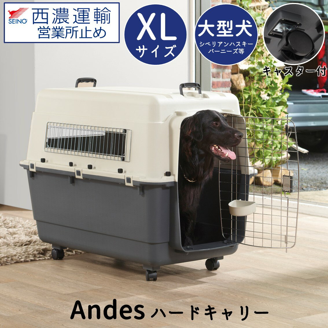 リッチェル キャリーケース 超小型犬 小型犬 猫 うさぎ用 体重目安8kg以下 プラスチック製 キャンピングキャリーファイン S ブラウン