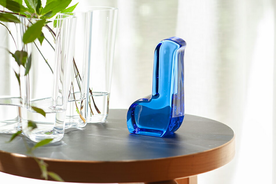 ガラスバード 79×132mm ブルーイッタラ×ミナ ペルホネン／Iittala×mina&#776; perhonen