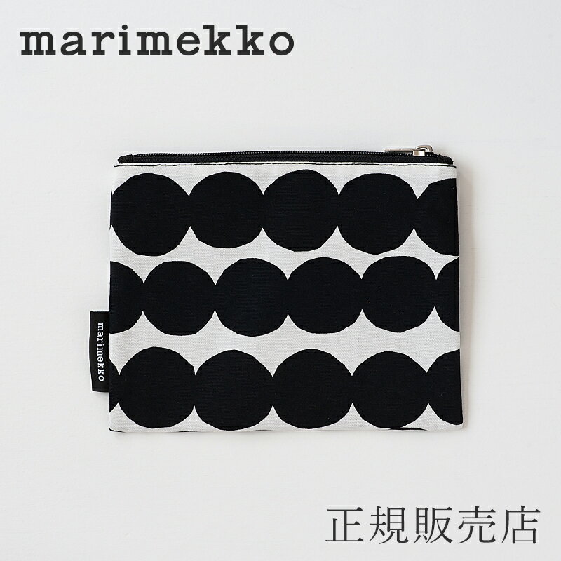 マリメッコ ポーチ マチなしポーチ／Kaika　ラシィマット　ブラック（マリメッコ／marimekko）