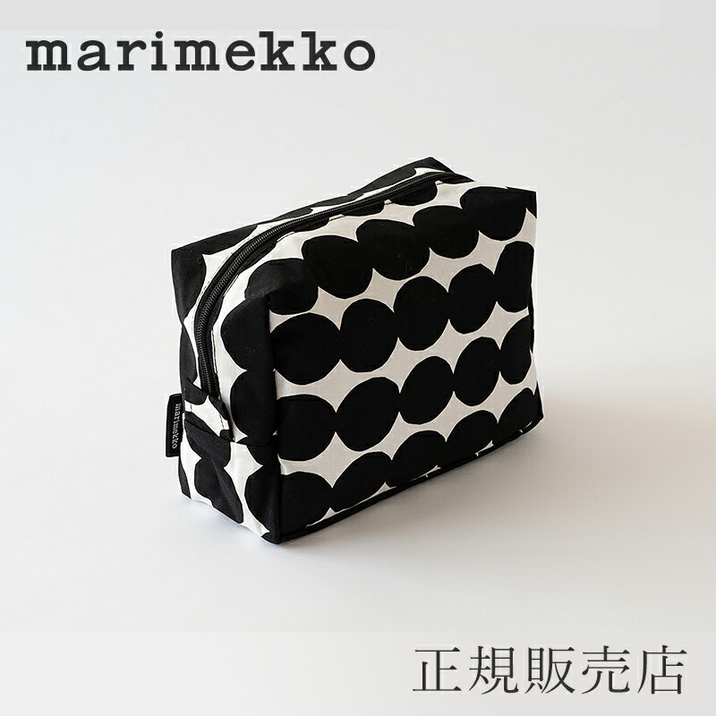 【SALE】マチありポーチ／Vilja (大) ラシィマット ブラック（マリメッコ／marimekko）のサムネイル