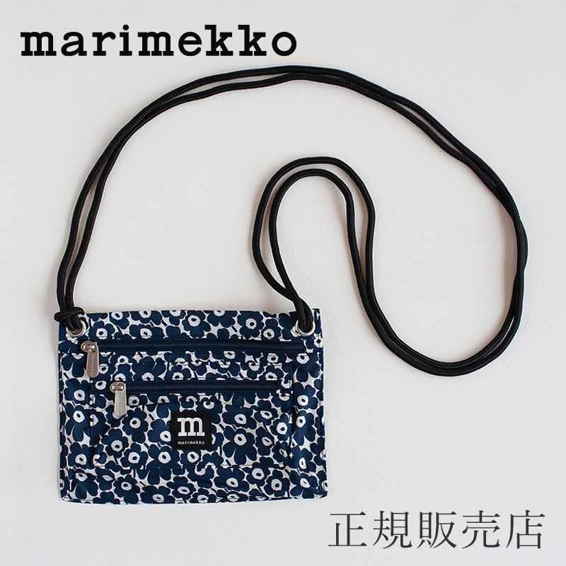 スマート トラベルバッグ　ピックイネン　ウニッコ　ネイビー（マリメッコ／marimekko）のサムネイル