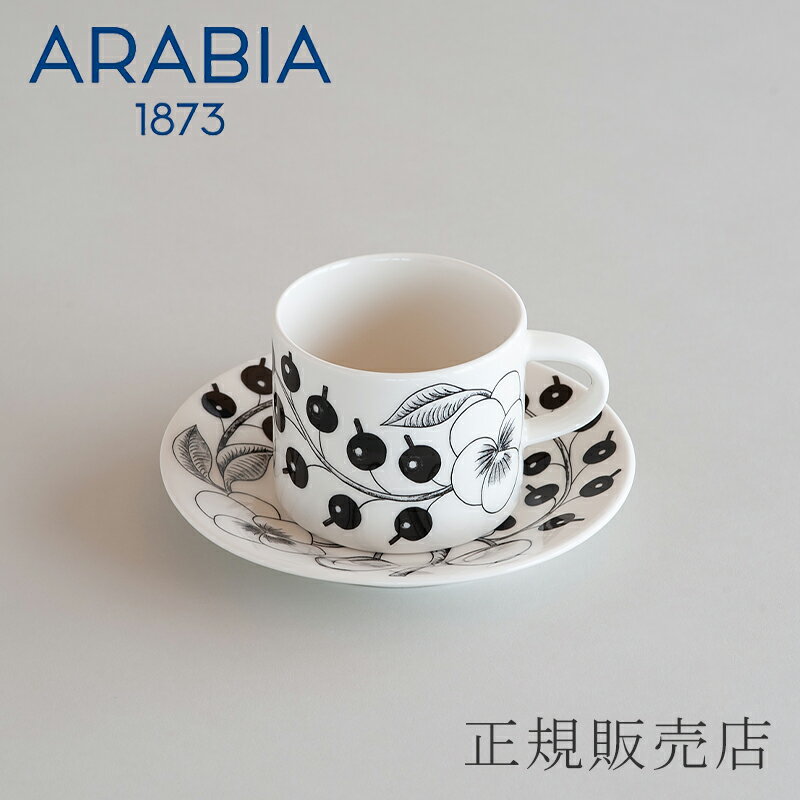 パラティッシ カップ＆ソーサー（アラビア／ARABIA）コーヒーカップ＆ソーサー ブラックのサムネイル
