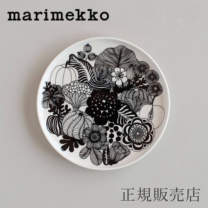 ラウンドプレート 20cm シイルトラプータルハ（マリメッコ／marimekko）