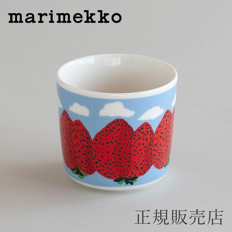 ラテマグ マンシッカ ヴォレット ライトブルー×レッド（マリメッコ／marimekko）