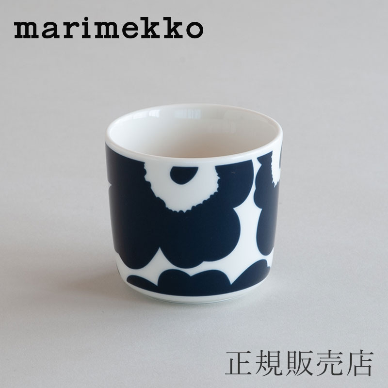 【SALE】ラテマグ ウニッコ ダークブルー×ホワイト（マリメッコ／marimekko）