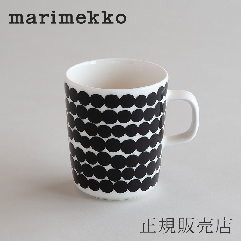 マグ ラシィマット ホワイト×ブラック（マリメッコ／marimekko）