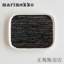 マリメッコ スクエアプレート ラシィマット ホワイト×ブラック（マリメッコ／marimekko）