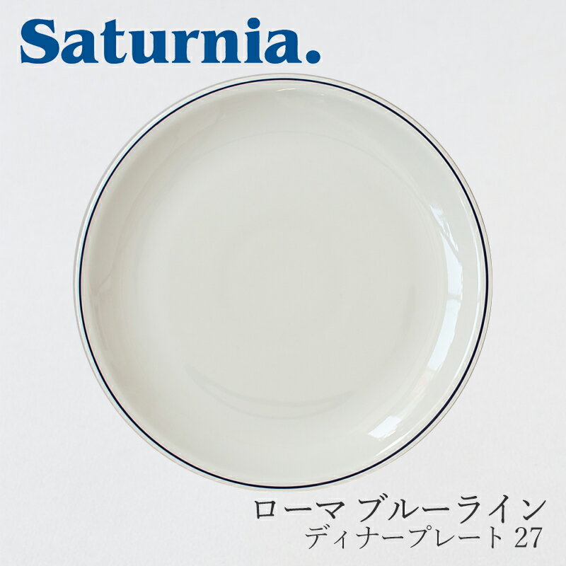サタルニア 食器 ローマ ブルーライン ディナープレート 27（サタルニア／Saturnia）