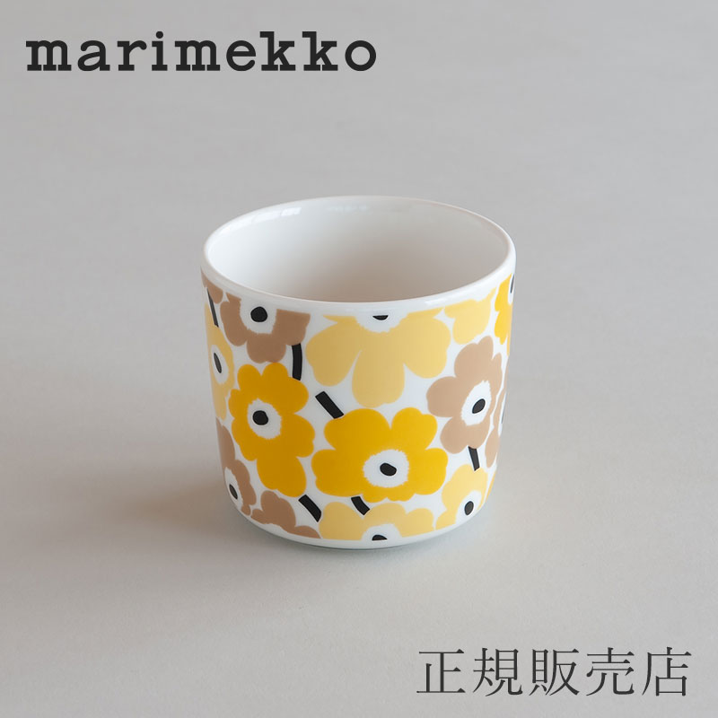 ラテマグ ピックイネン ウニッコ イエロー×ベージュ（マリメッコ／marimekko）