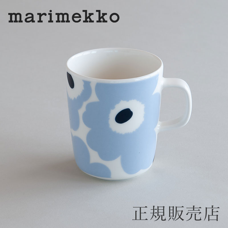 ウニッコ ライトブルー×ホワイト マグ（マリメッコ／marimekko）のサムネイル