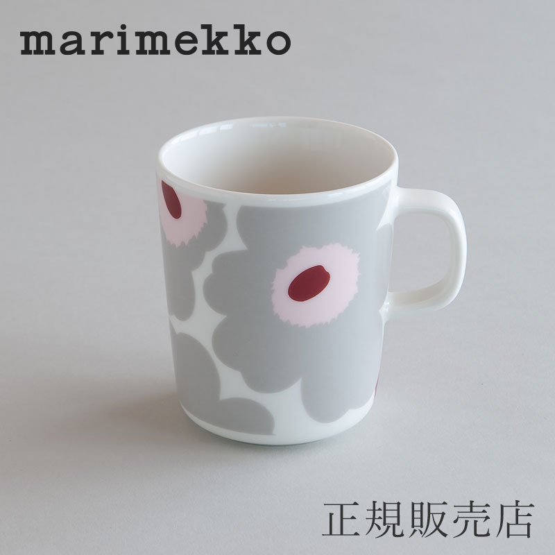 ウニッコ ライトグレー×ライトピンク マグ（マリメッコ／marimekko）のサムネイル