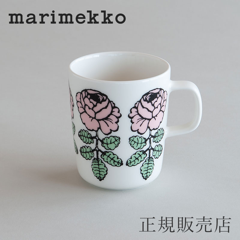 ヴィヒキルース ピンク×グリーンマグ（マリメッコ／marimekko）のサムネイル
