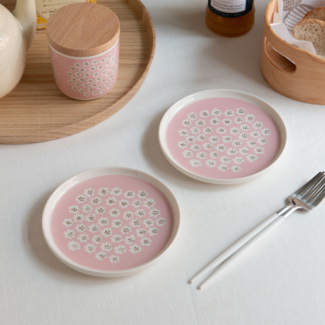 Rakuten - プケッティ ライトピンク ラウンドプレート 13.5cm（マリメッコ／marimekko）