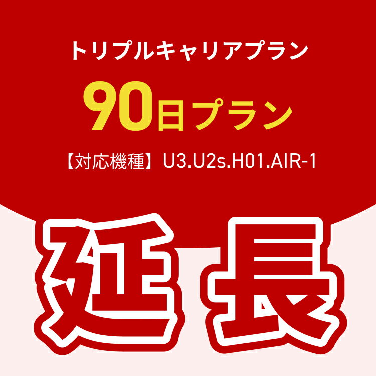 【延長専用】トリプルキャリアプラン専用　WiFiレンタル延長専用　90日間　ポケットWiFi　レンタルWiFi　ポケットWi-Fi　Wi-Fiルーター