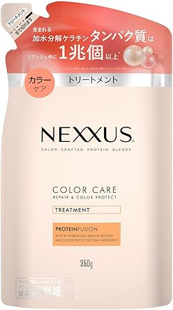 乐天商城 - NEXXUS(ネクサス) リペアアンドカラープロテクト トリートメント 詰め替え 350g 日本製 色落ち防止
