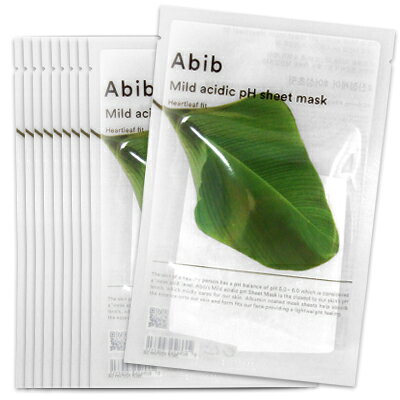 ■最大2100円OFFクーポン配布中■ ● 【10枚バラ売り】 アビブ 弱酸性pHシートマスク ドクダミフィット 30ml x10枚 ［ シートマスク シートパック フェイス パック 韓国コスメ Abib ］のサムネイル