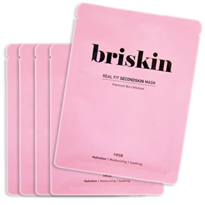 ■最大2800円OFFクーポン配布中■ ● 【5枚バラ売り】 ブリスキン リアル フィット セカンドスキン マスク ハイドレーション 水分集中 28g x5枚 ［ シートマスク シートパック フェイス パック 韓国コスメ BRISKIN ］のサムネイル