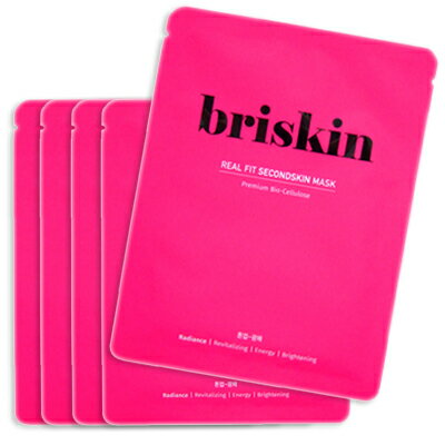 ■最大2100円OFFクーポン配布中■ ● 【5枚バラ売り】 ブリスキン リアル フィット セカンドスキン マスク トーンアップ 光彩 28g x5枚 ［ シートマスク シートパック フェイス パック 韓国コスメ BRISKIN ］のサムネイル