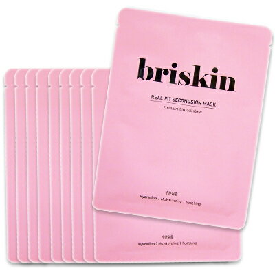 ■最大2800円OFFクーポン配布中■ ブリスキン リアル フィット セカンドスキン マスク 水分集中 28g x10枚 ［ シートマスク シートパック フェイス パック 韓国コスメ BRISKIN ］のサムネイル