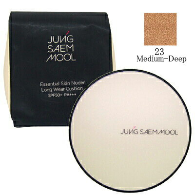 ■最大2800円OFFクーポン配布中■ ジョンセンムル エッセンシャル スキンヌーダー ロングウエアクッション Medium Deep 23 SPF50 PA 14gx2 リフィル付 JUNG SAEM MOOL 韓国コスメ