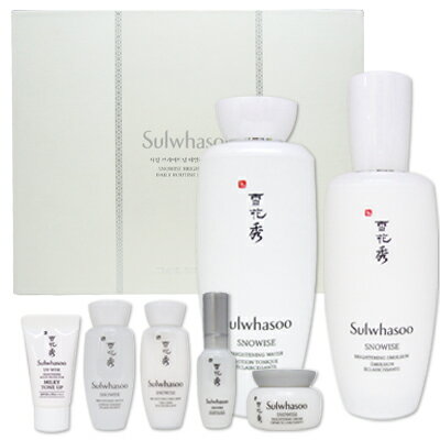 ■5/15は当選率1/2最大全額ポイント還元■ ソルファス 滋晶 ジャジョン 2種セット SNOWISE BRIGHTENING DAILY ROUTINE (2ITEMS) ［ 雪花秀 セット 化粧水 乳液 クリーム アモーレパシフィック 韓国コスメ Sulwhasoo ］