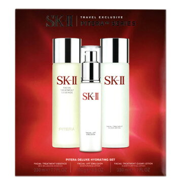 ■最大2000円OFFクーポン配布中■ ★★★お買得セット SK-II ピテラデラックス ハイドレイティングセット フェイシャルトリートメントエッセンス 230ml＋クリアローション 230ml＋フェイシャルリフトエマルジョン 100g ［ sk2 sk-ii sk skii エスケーツー ］