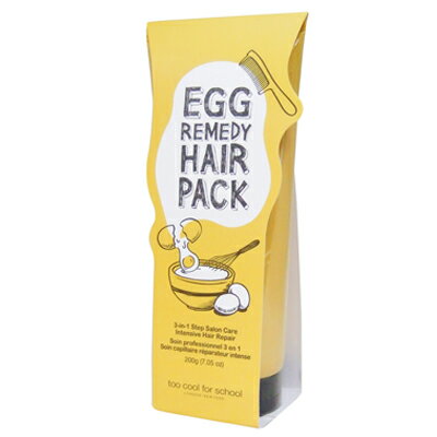 ■最大2800円OFFクーポン配布中■ トゥークールフォースクール エッグ レメディ ヘアパック 200g ［ ヘアー パック トリートメント ヘアケア too cool for school 韓国コスメ ］のサムネイル
